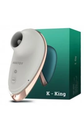 Vacuum clitoris stimulator with Kisstoy K-King vibration language