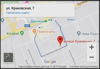 схема проезда