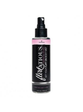 Спрей-міст для тіла з феромонами Sensuva Flirtatious Vanilla, Sugar, & Sweet Pea (125 мл)