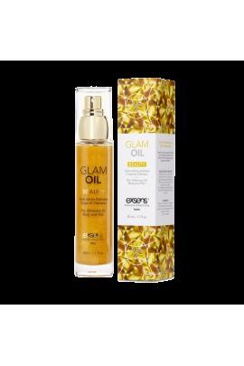 Body oil with glitter exssens glam oil 50ml, with almond oil, without parabens and phenoxietanol