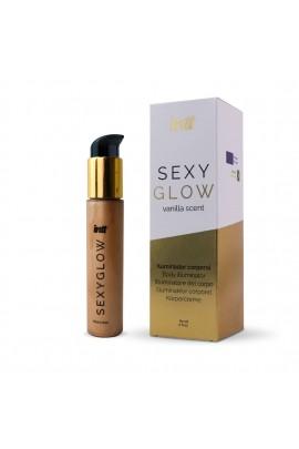 Body body shimmer inttt Sexy Glow (60 ml) with shea and vanilla aroma, glowing tanned skin