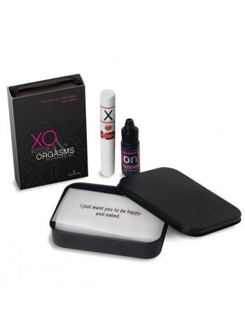 Gift set of lip balm with pheromones and liquid vibrator Sensuva XO Kisses & Orgasms.
