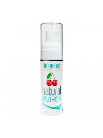 Лубрикант на водной основе с экстрактом фитопланктона Amoreane Cherry (50 мл), морской коллаген