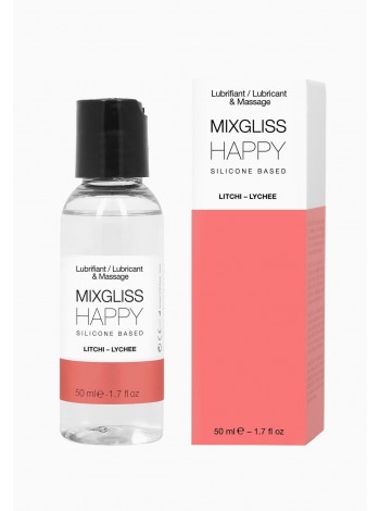 Silicone Based Lubricant with Fragrance of Chinese Lico, Mixgliss Happy - Litchi, 50ml