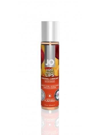 Смазка на водной основе с ароматом персика System JO H2O - Peachy Lips, 30мл