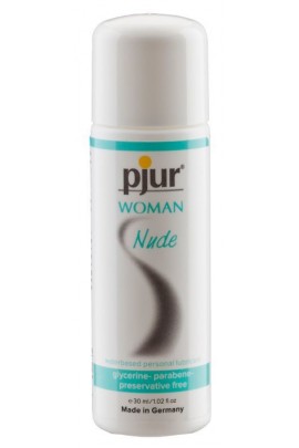 Water-based lubricant Pjur Woman Nude - without preservatives, parabens, glycerin, 30 ml