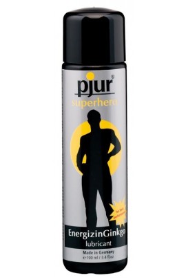 Lubricant Prolrian with a heating effect of PJUR Superhero Glide 100 ml, with ginkgo biloba extract