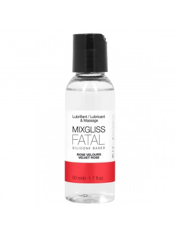 Silicone Lubrican Based Lubricant Mixgliss Fatal Aroma - Valvet Rose, 50ml