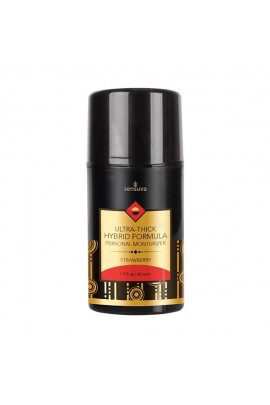 Thick cream-lubricant with strawberry taste Sensuva Ultrathick Hybrid Formula Strawberry, 50ml
