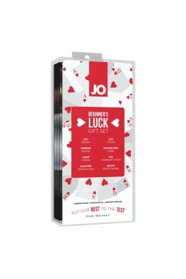 Набор из 8 видов смазок System JO Beginner’s Luck на водной, силиконовой и гибридной основе, 8х10мл