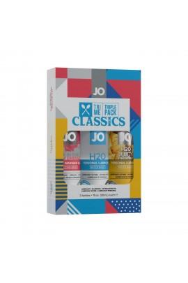 Набор смазок System JO Tri-Me Triple Pack - Classics (3х30 мл) водная, силиконовая и вкусовая смазки