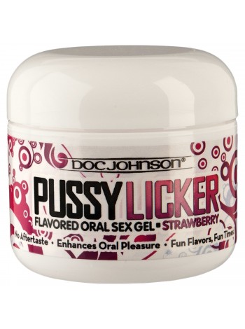 Оральный гель для кунилингуса со вкусом клубники Doc Johnson Pussy Licker Strawberry, 56г