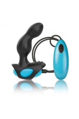 Вибромассажер простаты с пультом и съемной насадкой Rocks Off Men-X - Index