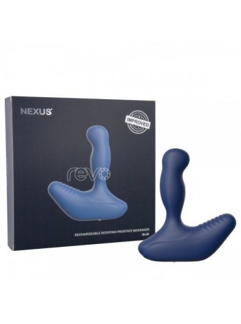Массажер простаты Nexus Revo New Blue с вращающейся головкой, диаметр 3,4см