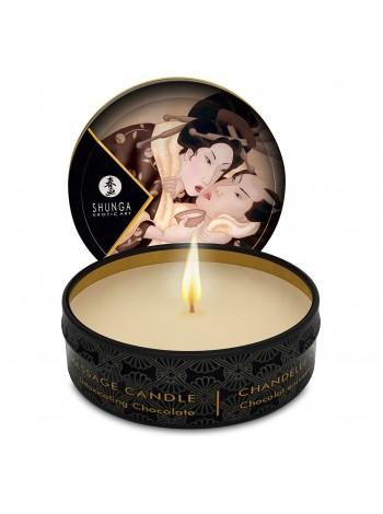 Ароматная массажная свеча Shunga Mini Massage Candle - Intoxicating Chocolate, 30мл