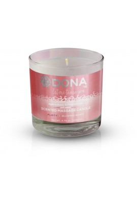 Massage Candle with Aphrodisiacs, Pheromones Dona Scented Massage Candle Blushing Berry Flirty, 135g