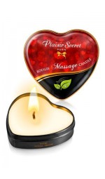 Ароматна масажна свічка-сердечко Plaisirs Secrets Natural, 35мл