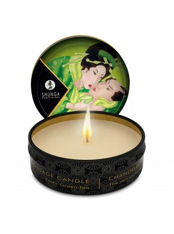 Ароматная массажная свеча Shunga Mini Massage Candle - Exotic Green Tea, 30мл