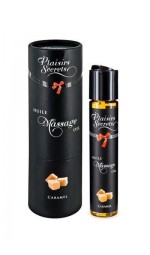 Съедобное массажное масло с афродизиаками Plaisirs Secrets Caramel (Карамель)