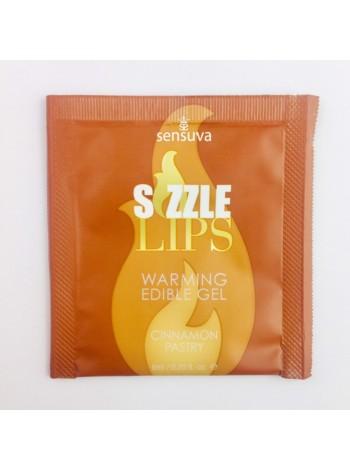 Масажний гель Sensuva - Sizzle Lips Cinnamon Pastry 6 мл