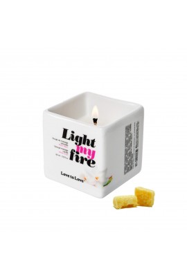 Массажная свеча с ароматом белого мускуса Love To Love LIGHT MY FIRE Musc, 80мл