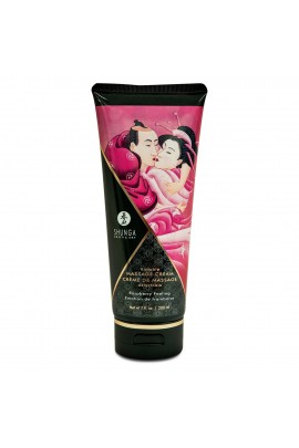 Съедобный массажный крем со вкусом малины Shunga Kissable Massage Cream - Raspberry Feeling, 200мл