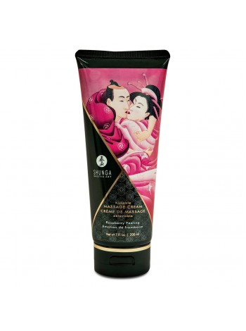 Съедобный массажный крем со вкусом малины Shunga Kissable Massage Cream - Raspberry Feeling, 200мл