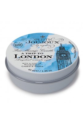 Массажная свечa с афродизиаками Petits Joujoux - London - Rhubarb, Cassis and Ambra, 43мл