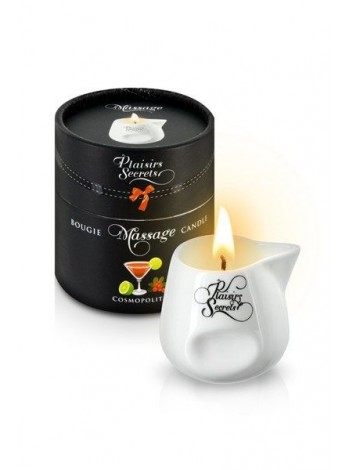 Aromatic Massage Candle in Ceramic Capacity Plaisirs Secrets Cosmopolitan, 80ml