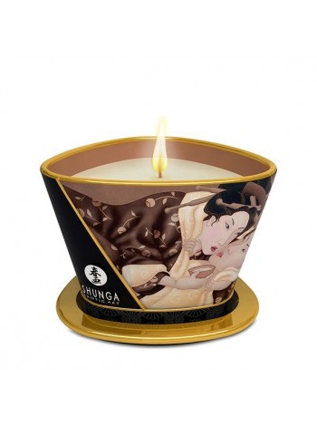 Массажная свеча с ароматом шоколада Shunga Massage Candle - Intoxicating Chocolate, 170мл