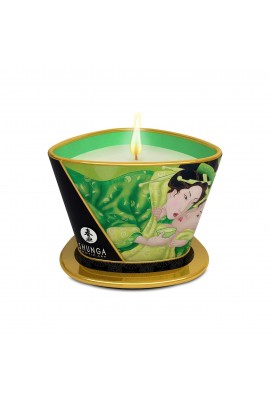 Массажная свеча с ароматом зеленого чая Shunga Massage Candle - Exotic Green Tea, 170мл
