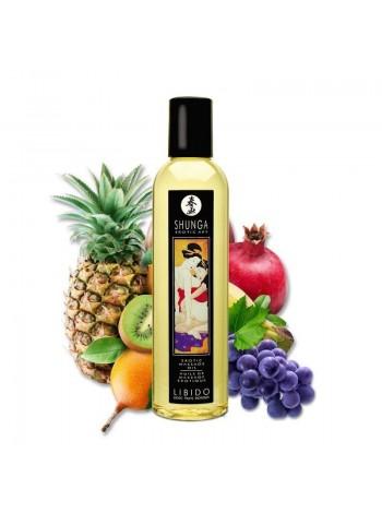 Натуральное увлажняющее массажное масло Shunga Libido - Exotic Fruit (Экзотические фрукты) 
