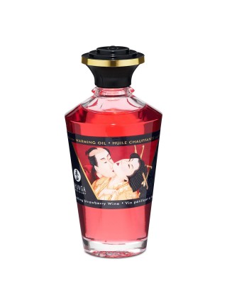 Heating oil Shunga Aphrodisiac Warming Oil - Sparkling Strawberry Wine (sparkling strawberry wine)