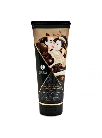 Съедобный массажный крем Shunga Kissable Massage Cream - Intoxicating Chocolate, 200мл