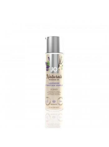 Массажное масло System JO – Naturals Massage Oil – Lavender & Vanilla с натуральными эфирными маслам