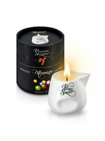 Масажна свічка Plaisirs Secrets Bubble Gum аромат жувальної гумки, 80мл