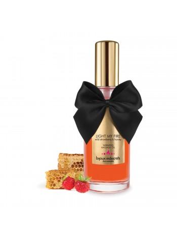 Разогревающее масло Bijoux Indiscrets Light my Fire – Wild Strawberry&Honey