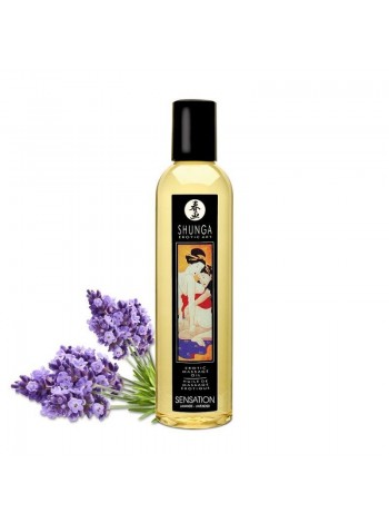 Натуральне масажне масло Shunga Sensation - Lavender (Лаванда)