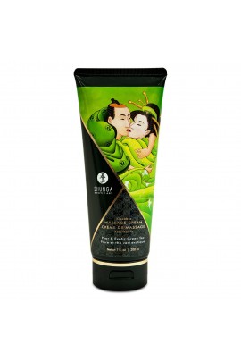 Съедобный массажный крем Shunga Kissable Massage Cream - Pear & Exotic Green Tea, 200мл