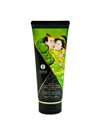 Edible massage cream Shunga Kissable Massage Cream - Pear & Exotic Green Tea, 200ml