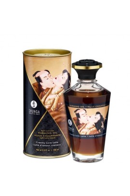 Разогревающее масло Shunga Aphrodisiac Warming Oil - Creamy Love Latte (Сливочный латте)