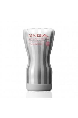 Мастурбатор Tenga Squeeze Tube Cup (м'яка подушечка) GENTLE стискається