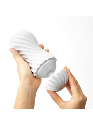 Twisted Masturbator Tenga Flex Silky White