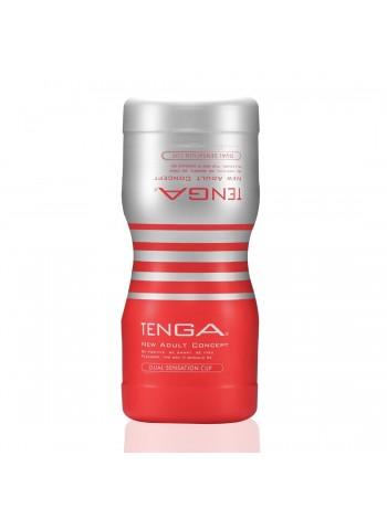 Мастурбатор Tenga Dual Feel Cup двусторонний, с двумя независимыми каналами