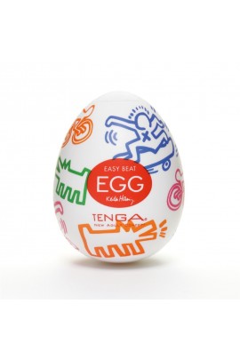 Мастурбатор-яйцо для мужчин Tenga Keith Haring EGG Street