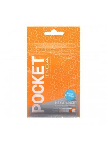 Мастурбатор TENGA Pocket Hexa-Brick