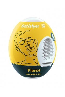 Self-inflicting masturbator-ovate Satisfyer Masturbator Egg Fierce, disposable, does not require lubrication
