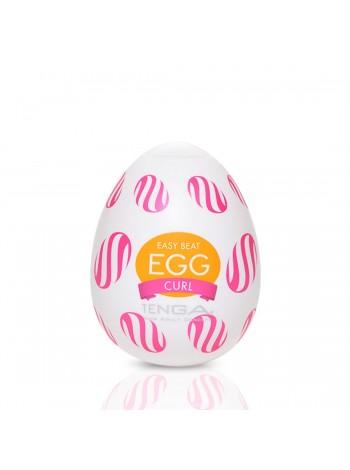 Мастурбатор-яйцо Tenga Egg Curl с рельефом из шишечек
