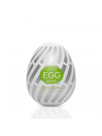 Мастурбатор-яйцо Tenga Egg Brush с рельефом в виде крупной щетины