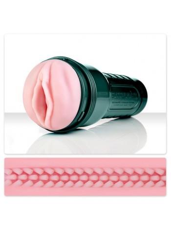 Мастурбатор з вібрацією і стимулюючим рельєфом Fleshlight Vibro Pink Lady Touch